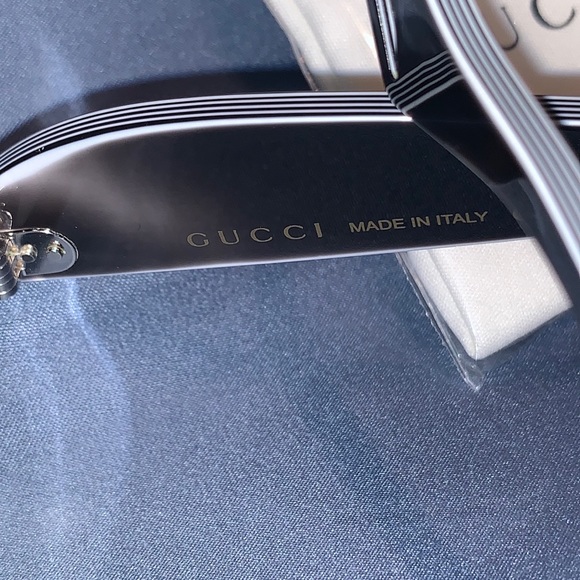 GUCCI Inverted Multilayer Acetate Cat-Eye Sunglasses NEW, with black GUCCI case! - Picture 9 of 15